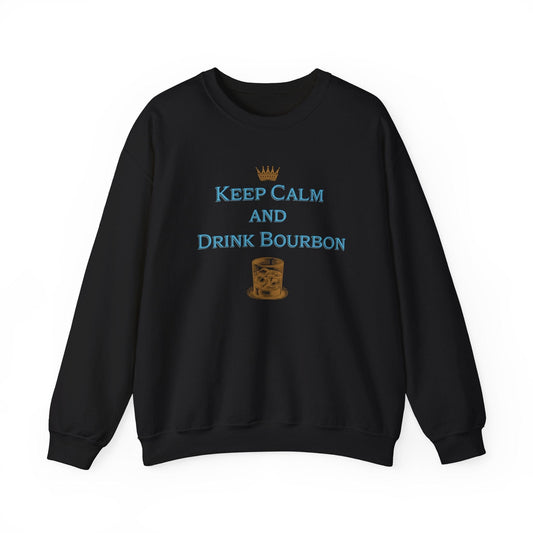 Keep Calm and Drink Bourbon Crewneck Sweatshirt