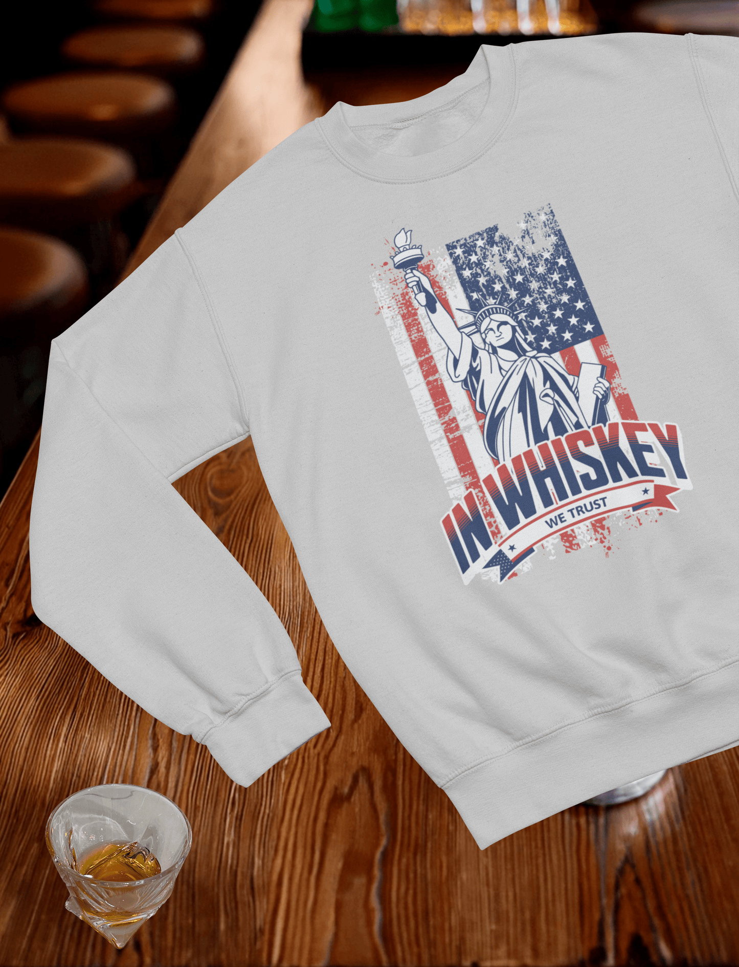Freedom - in Whiskey We Trust Crewneck Sweatshirt