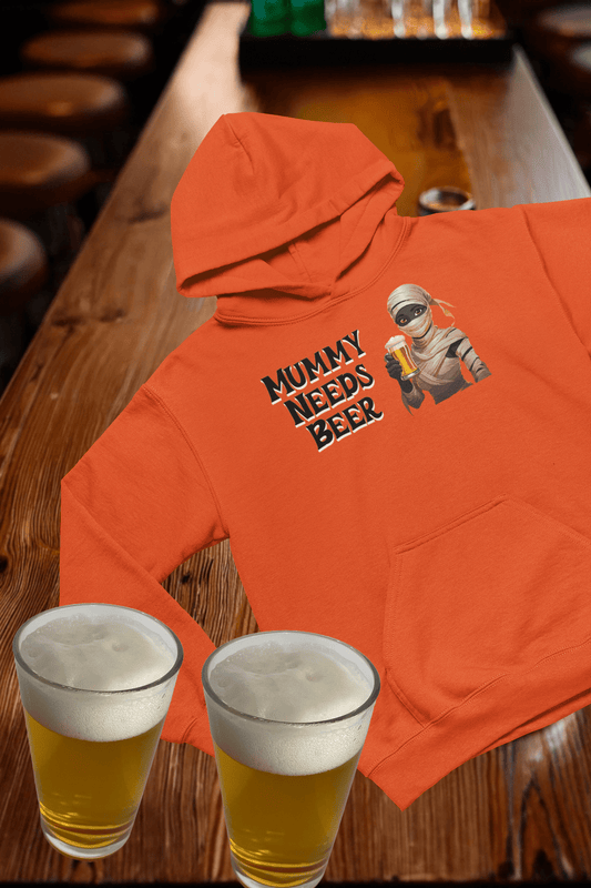 Mummy Needs Beer - Hooded Sweatshirt
