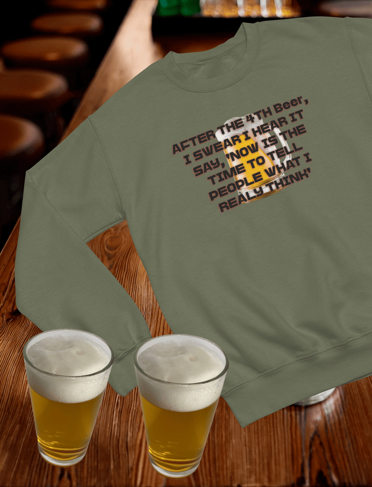 After the 4th Beer Crewneck Sweatshirt