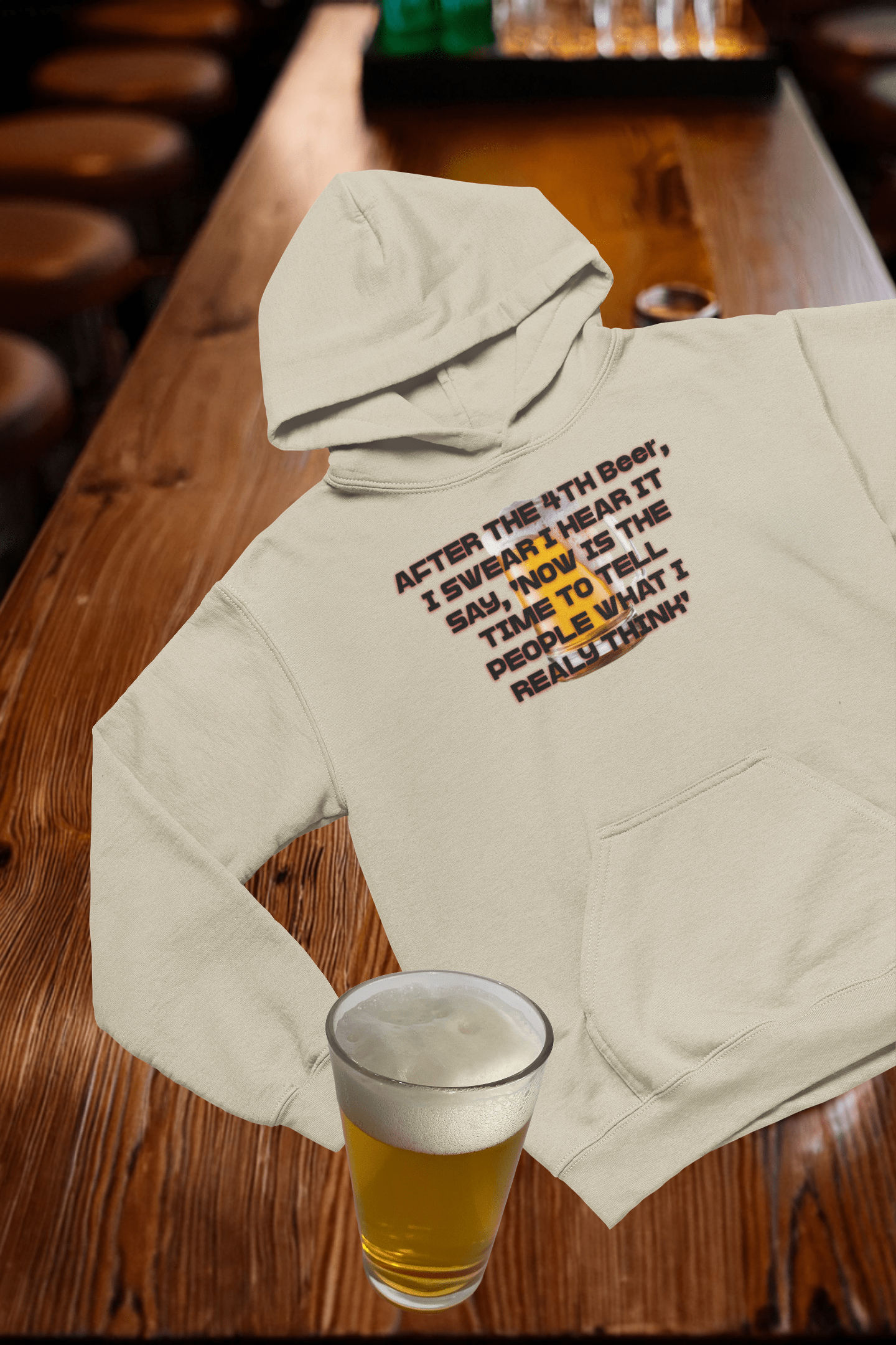 After the 4th Beer Hooded Sweatshirt