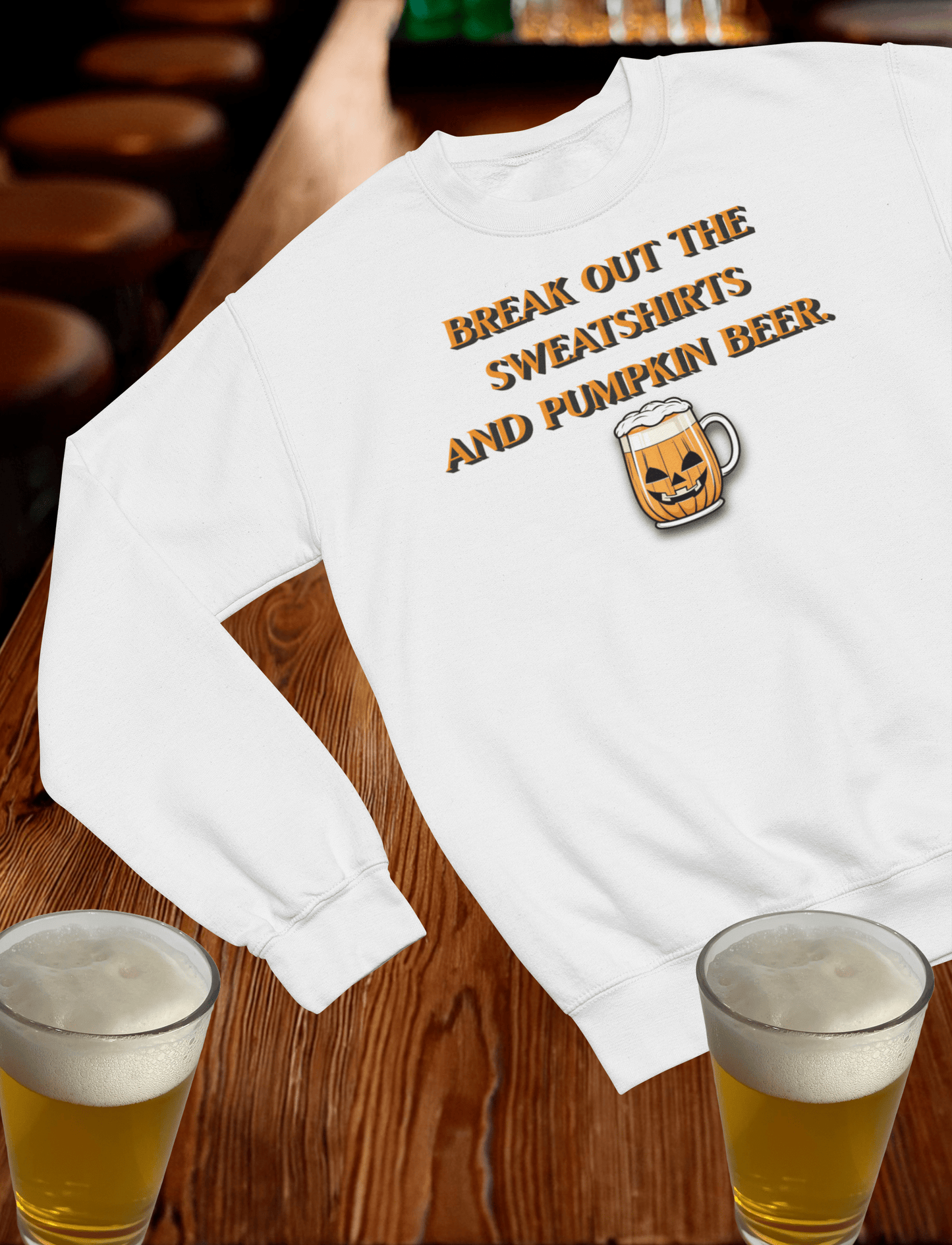 Pumpkin Beer Crewneck Sweatshirt