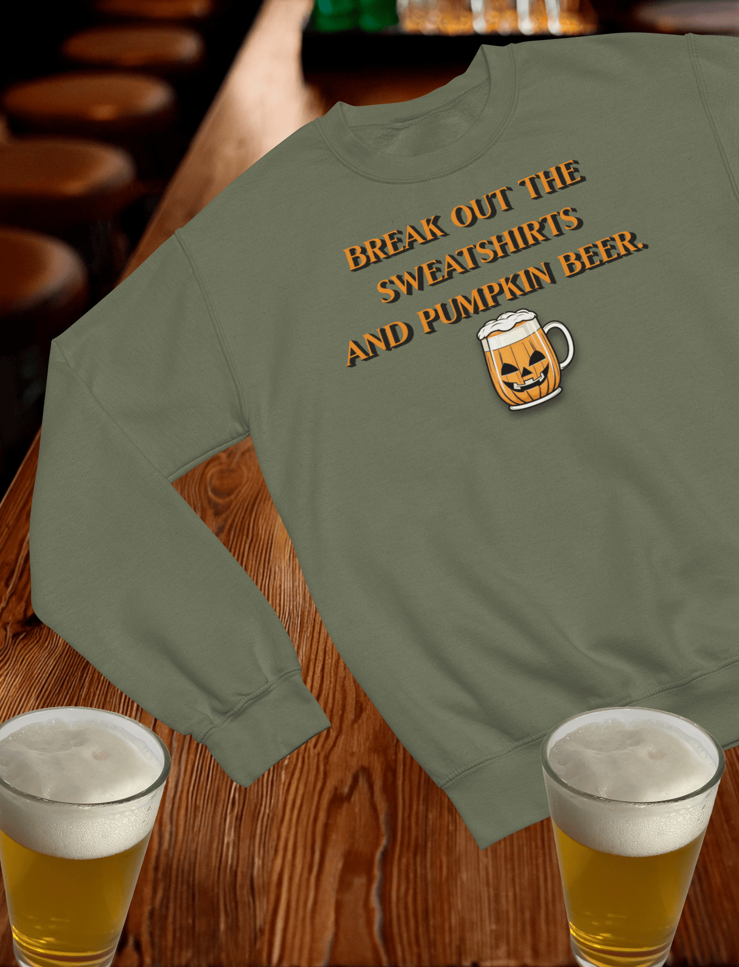 Pumpkin Beer Crewneck Sweatshirt