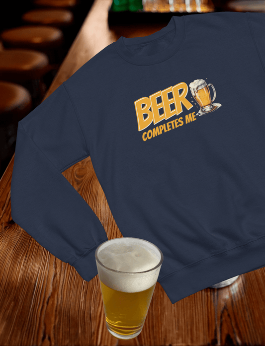 Beer Completes Me Crewneck Sweatshirt
