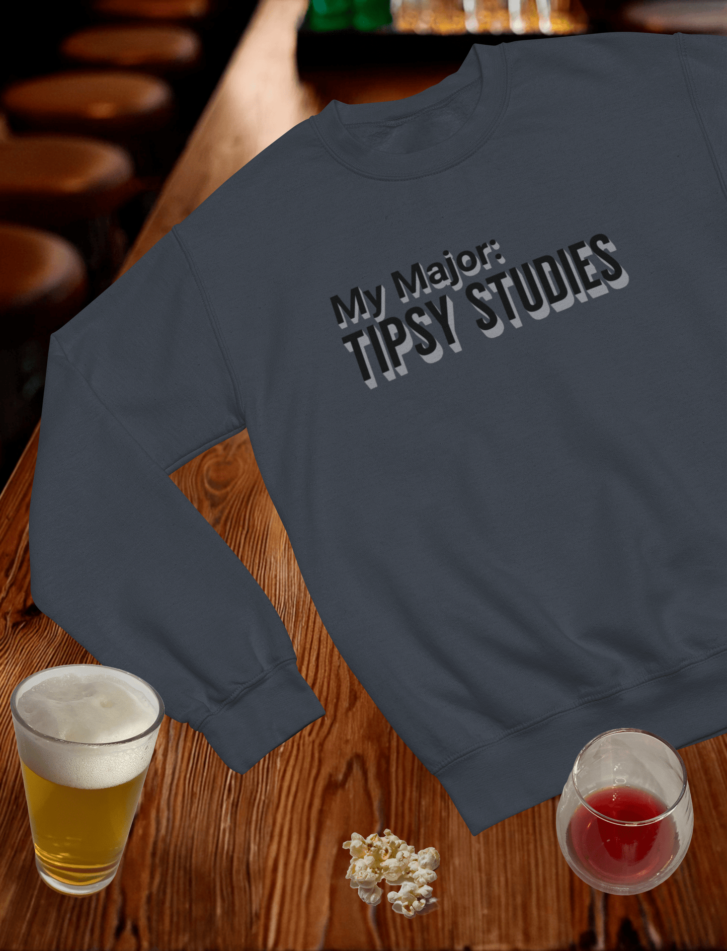 My Major: Tipsy Studies Crewneck Sweatshirt