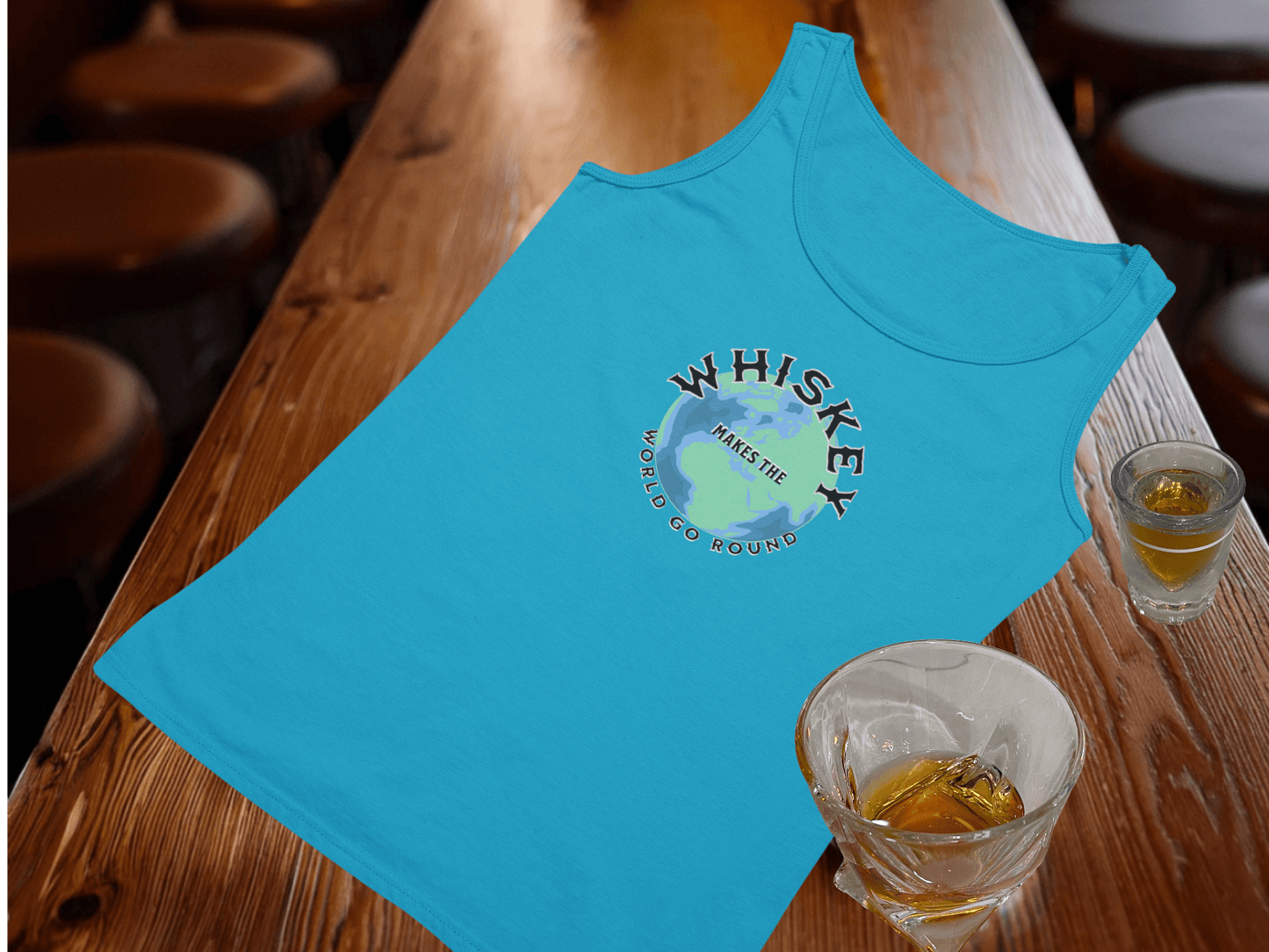 Whiskey Makes the World Go Round Tank Top