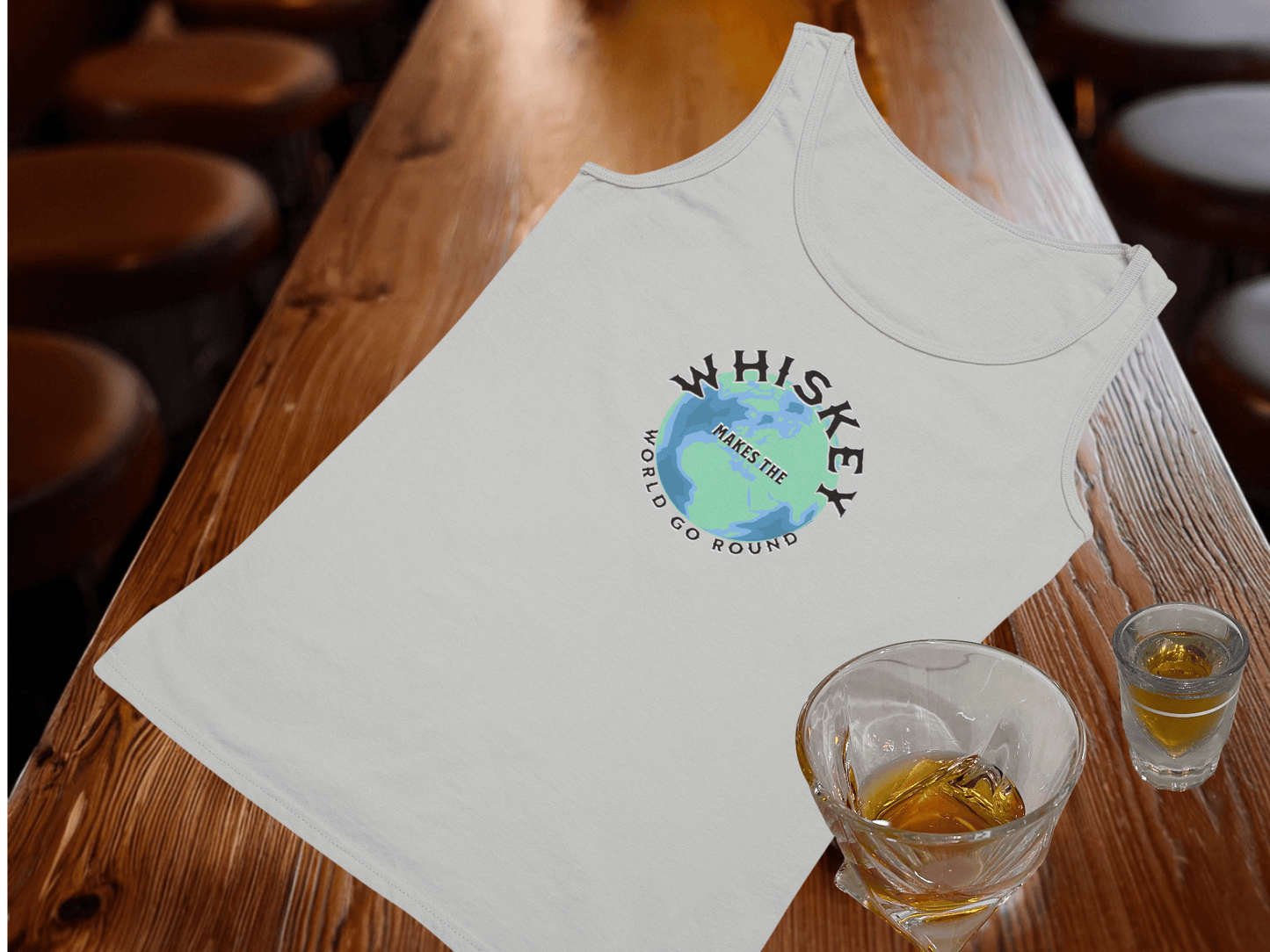 Whiskey Makes the World Go Round Tank Top