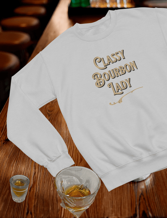 Classy Bourbon Lady Crewneck Sweatshirt