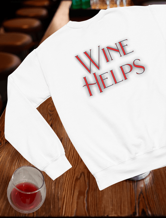 Wine Helps Crewneck Sweatshirt