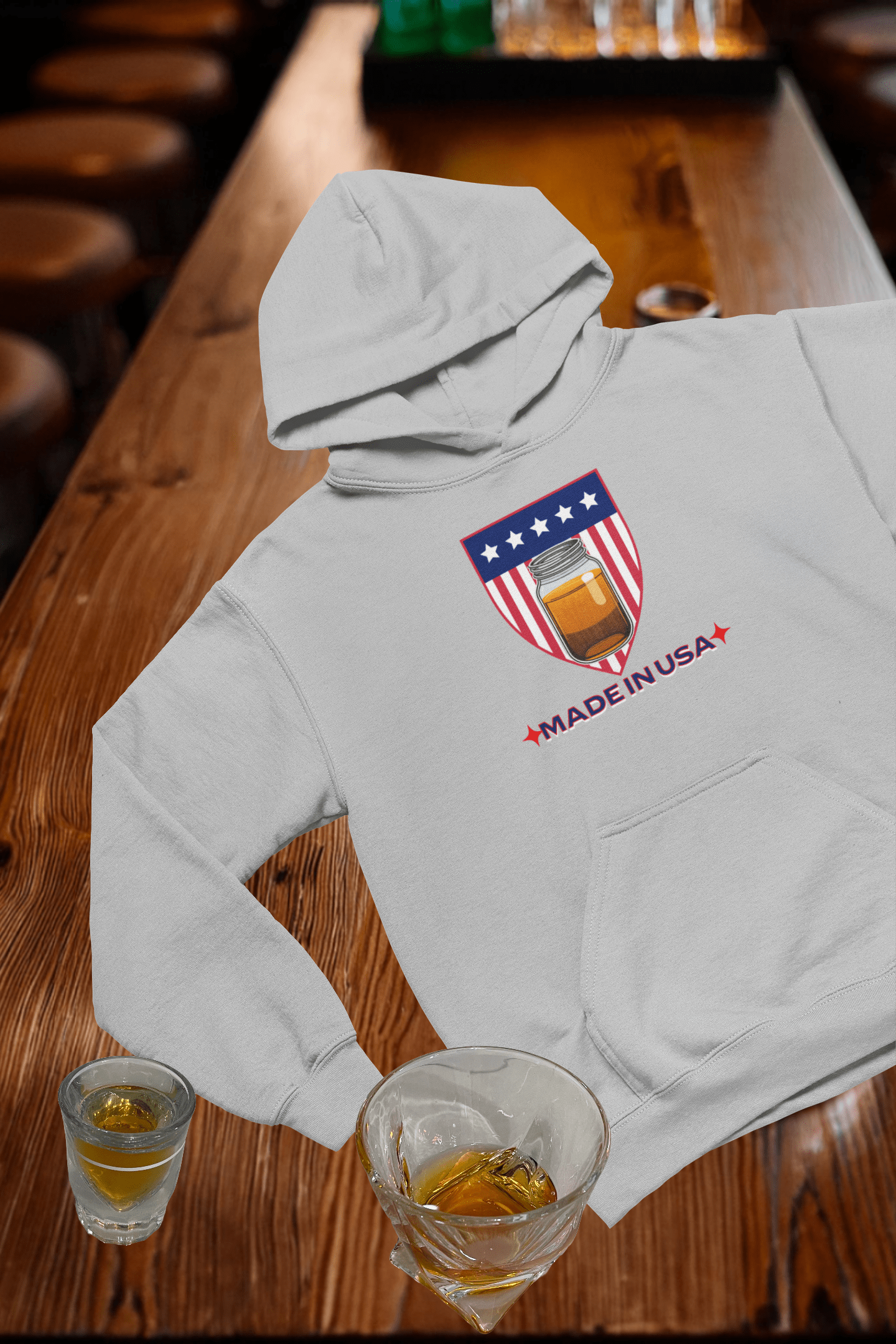 Moonshine MADE IN USA Hooded Sweatshirt