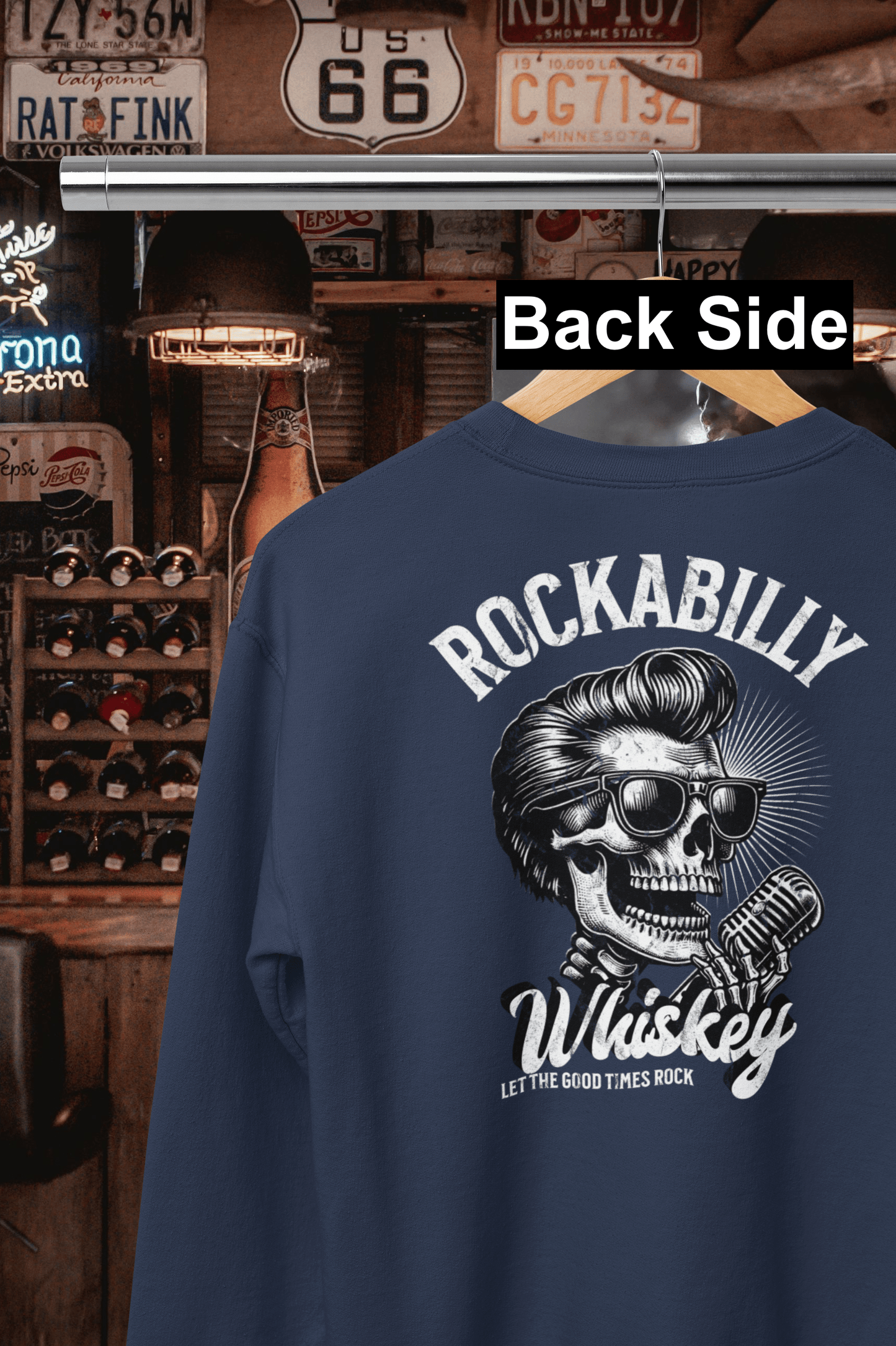 Rockabilly Rock Crewneck Sweatshirt