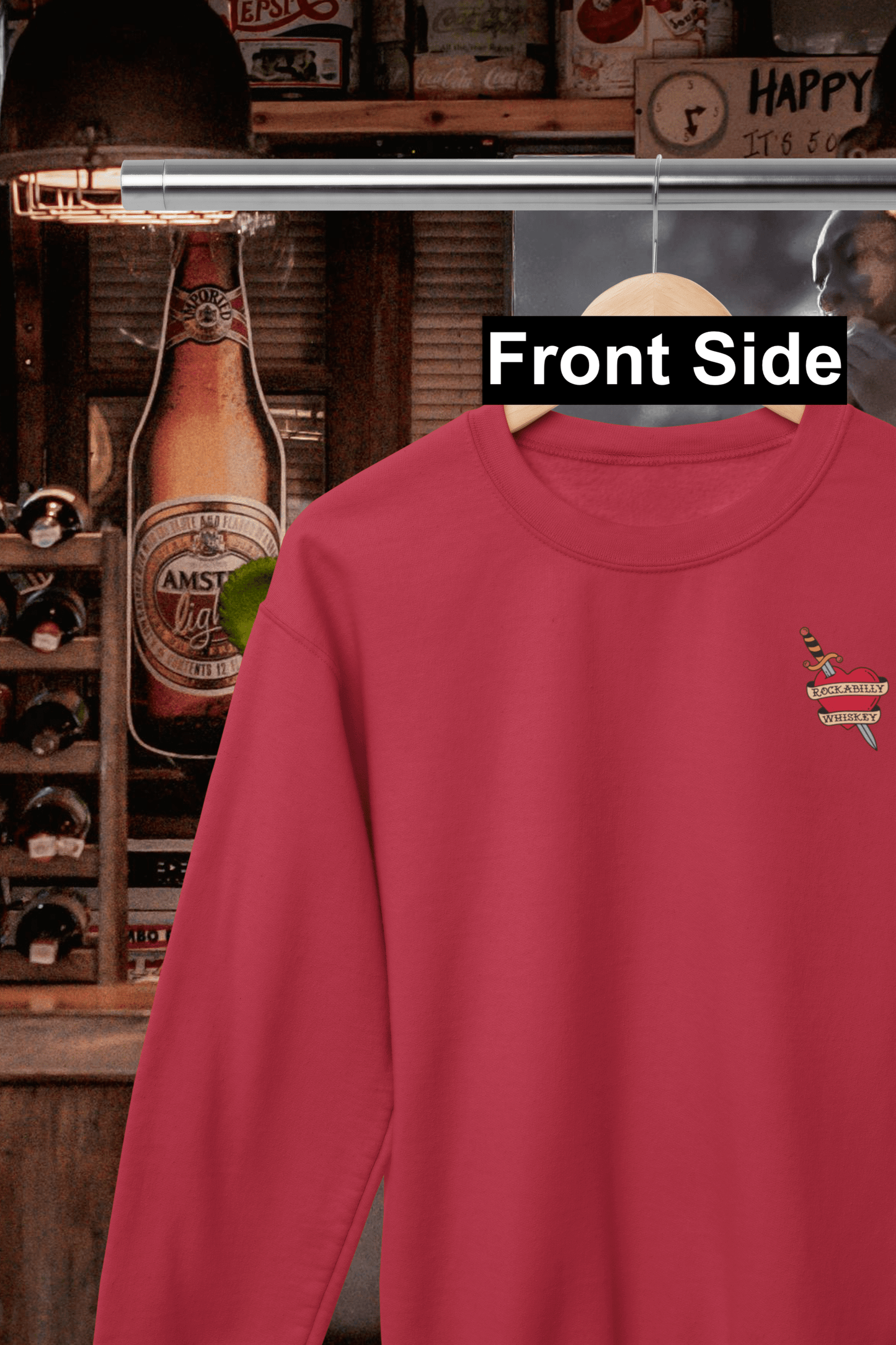 Rockabilly Say When Western Crewneck Sweatshirt