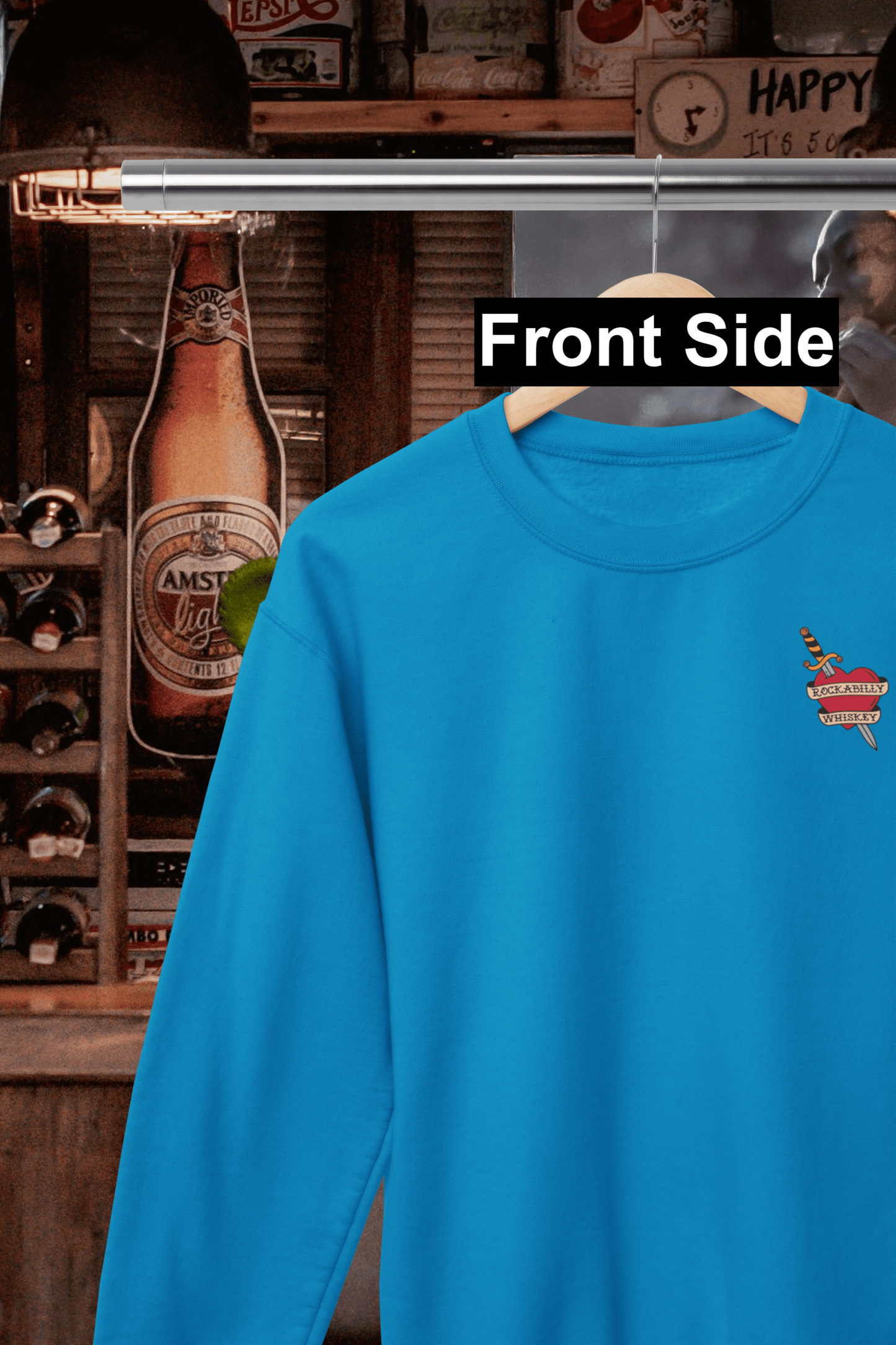 Rockabilly Say When Western Crewneck Sweatshirt