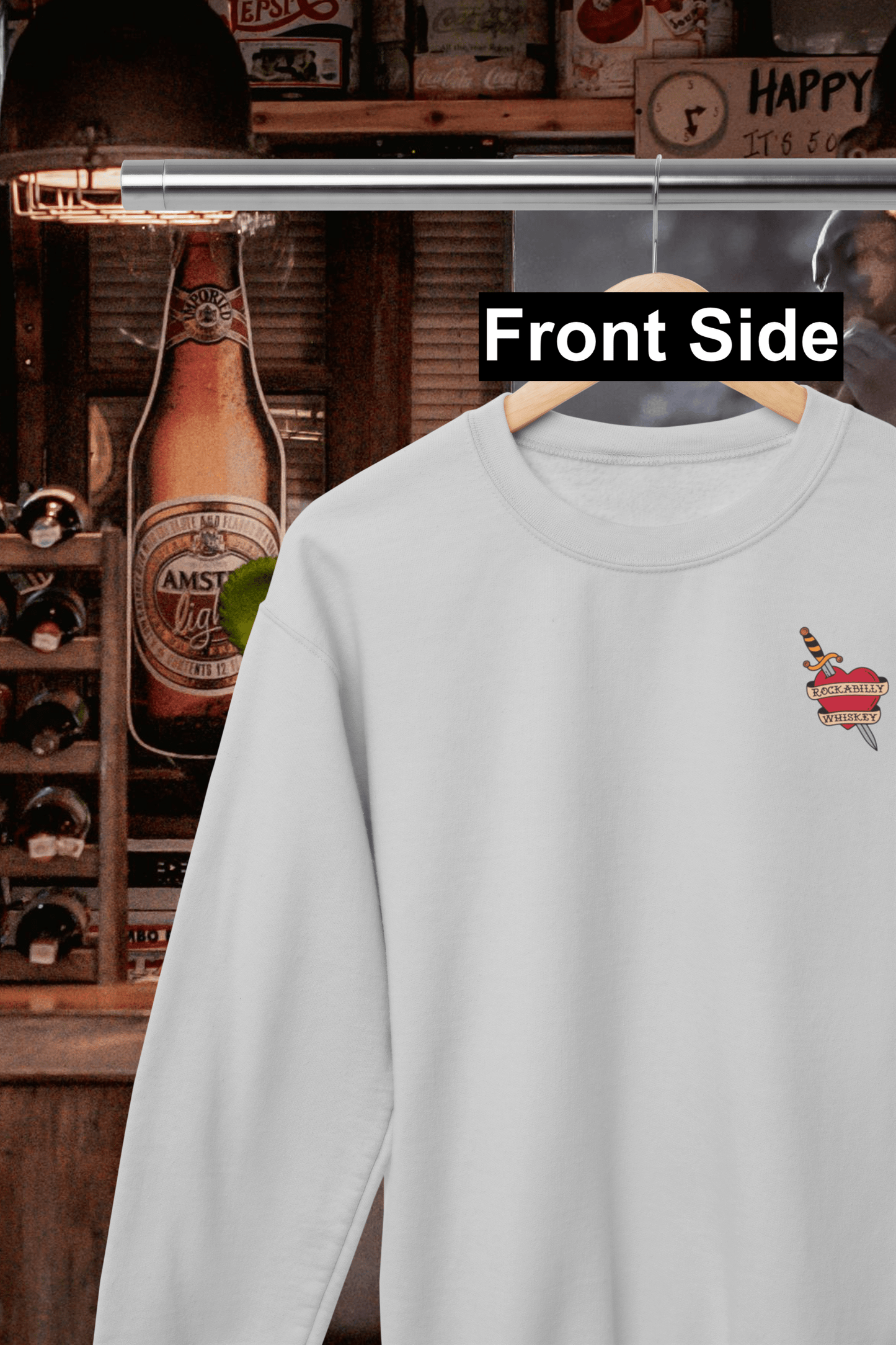Rockabilly Say When Western Crewneck Sweatshirt