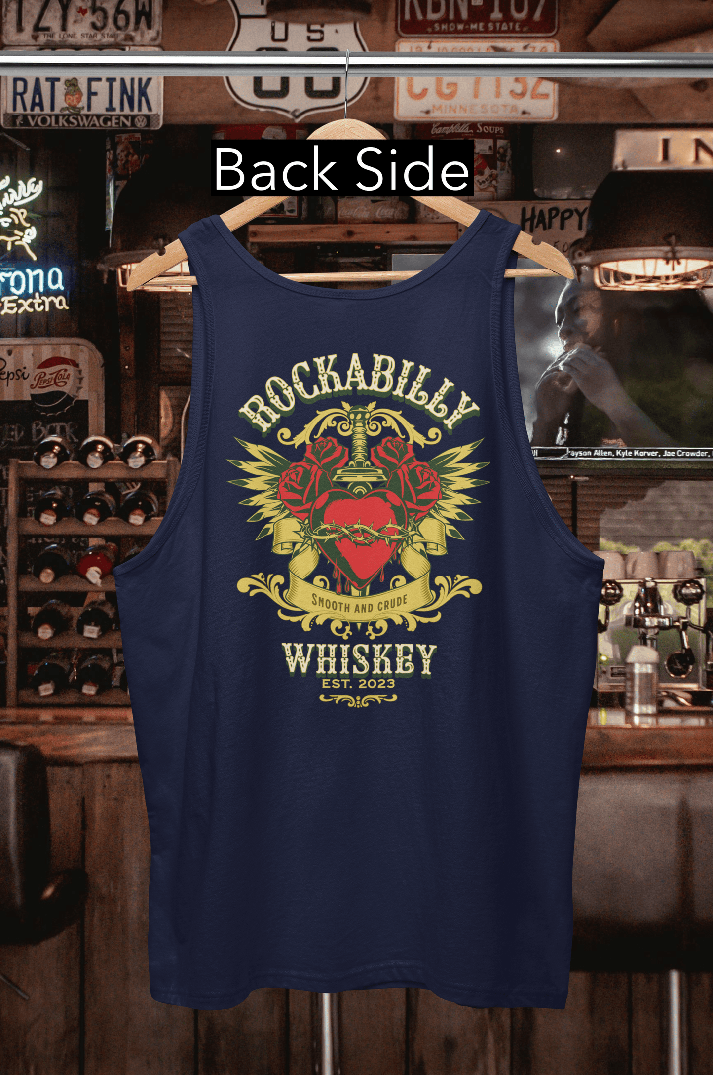 Rockabilly Heart and Dagger Tank Top
