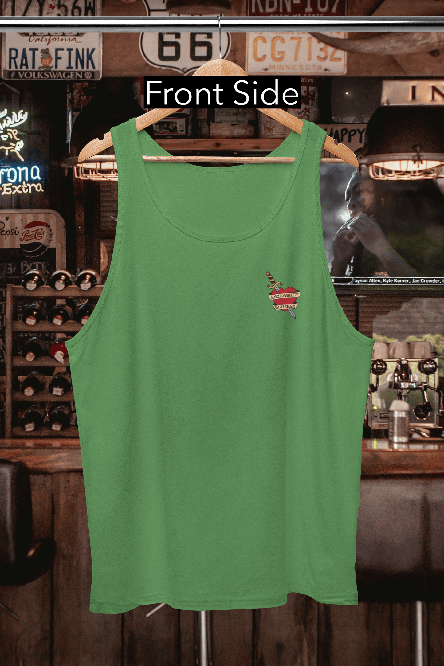 Rockabilly Heart and Dagger Tank Top