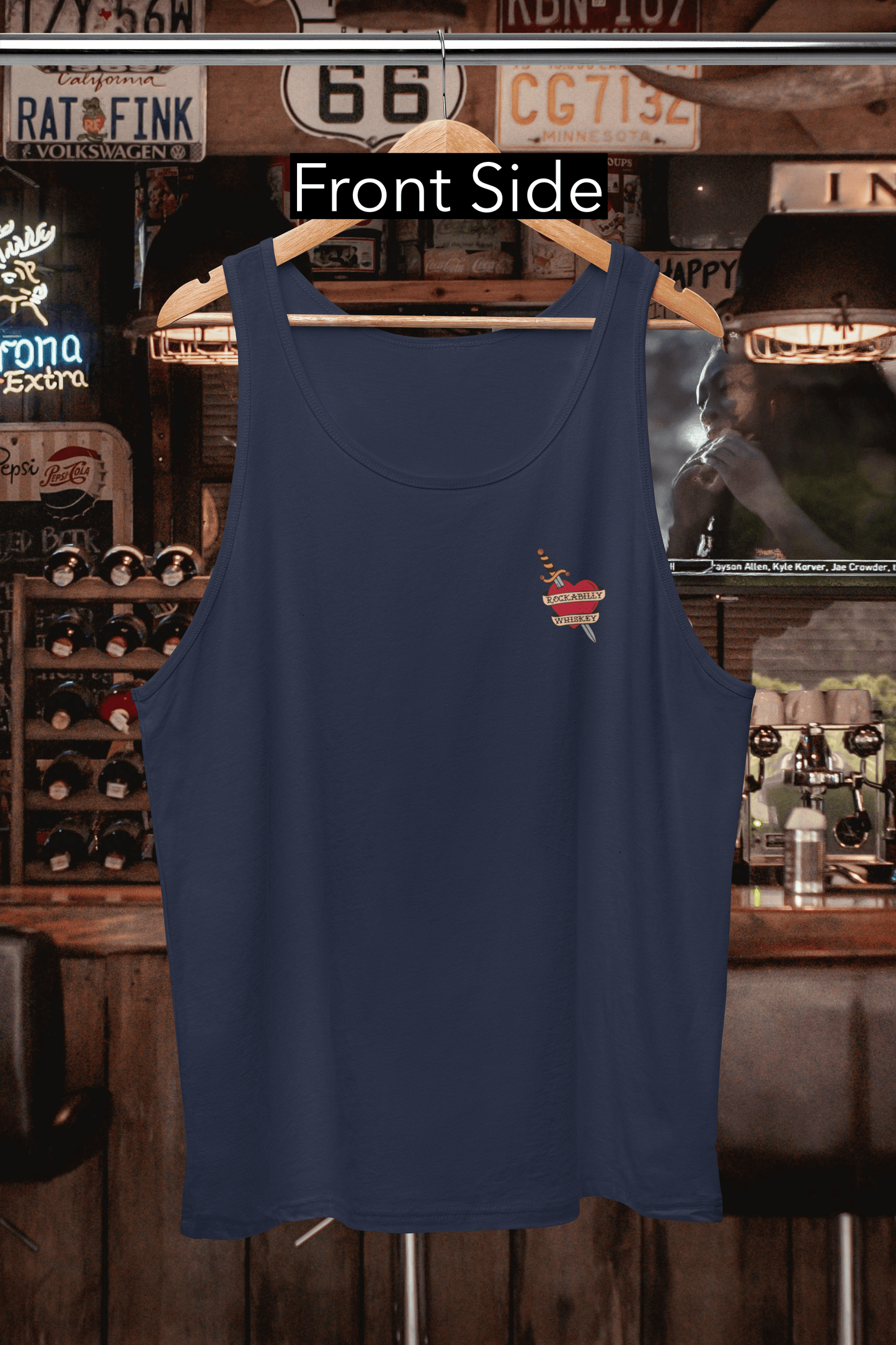 Rockabilly Heart and Dagger Tank Top