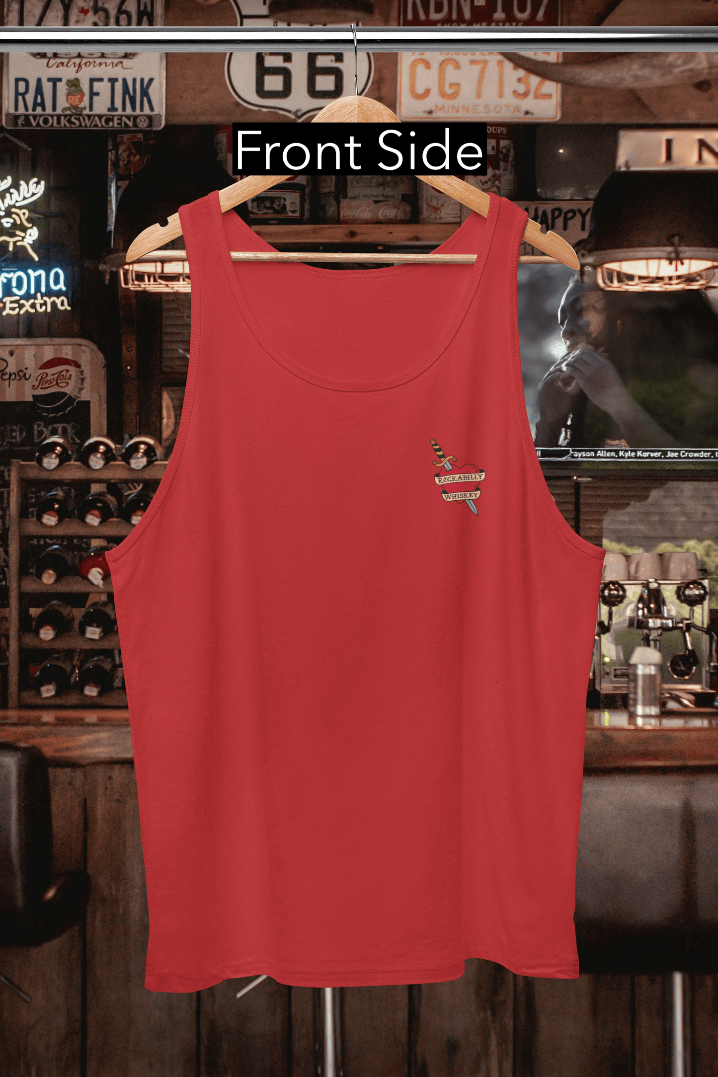 Rockabilly Eagle and Snake Fight Tank Top