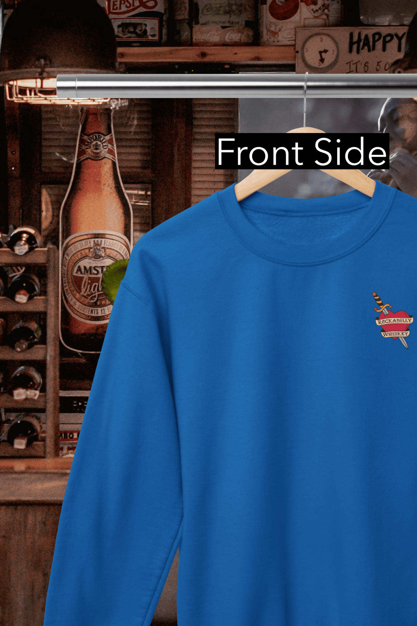 Rockabilly Eagle and Snake Crewneck Sweatshirt