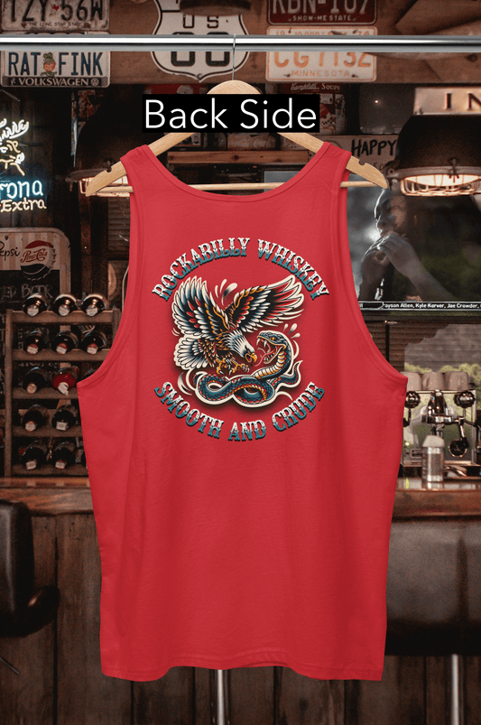 Rockabilly Eagle and Snake Fight Tank Top