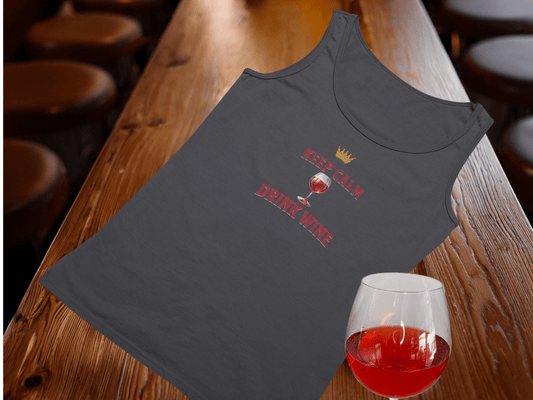 Keep Calm Drink Wine Tank Top