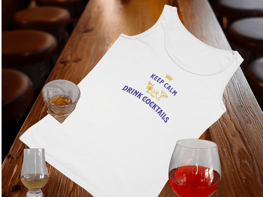 Keep Calm Drink Cocktails Tank Top