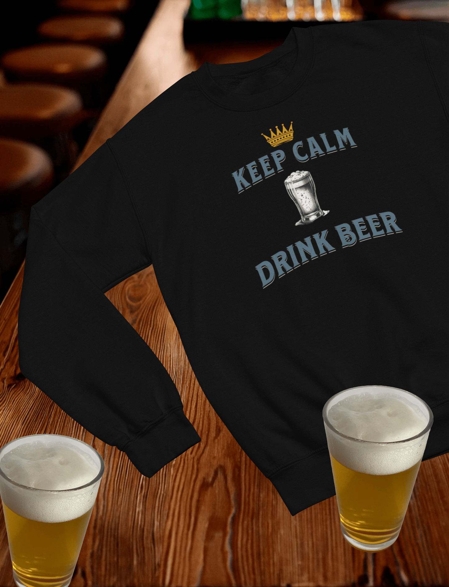 Keep Calm Drink Beer Crewneck Sweatshirt