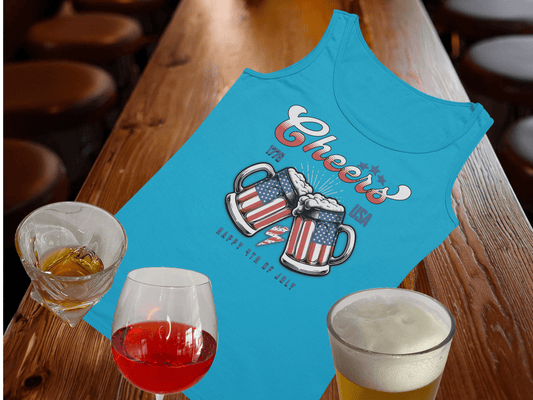 Cheers 4th of July Tank Top