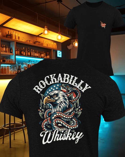 Rockabilly Eagle and Snake T-Shirt