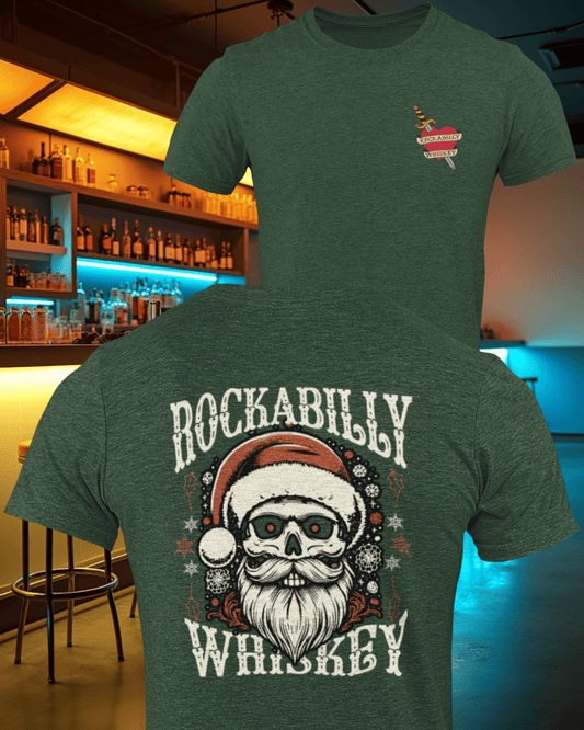 Rockabilly Skully Claus T-Shirt