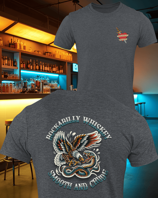 Rockabilly Eagle and Snake Fight T-Shirt