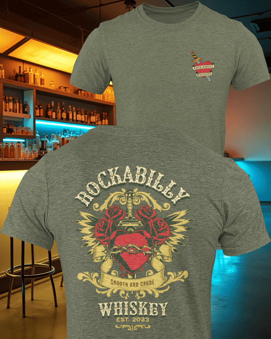 Rockabilly Dagger and Heart T-Shirt