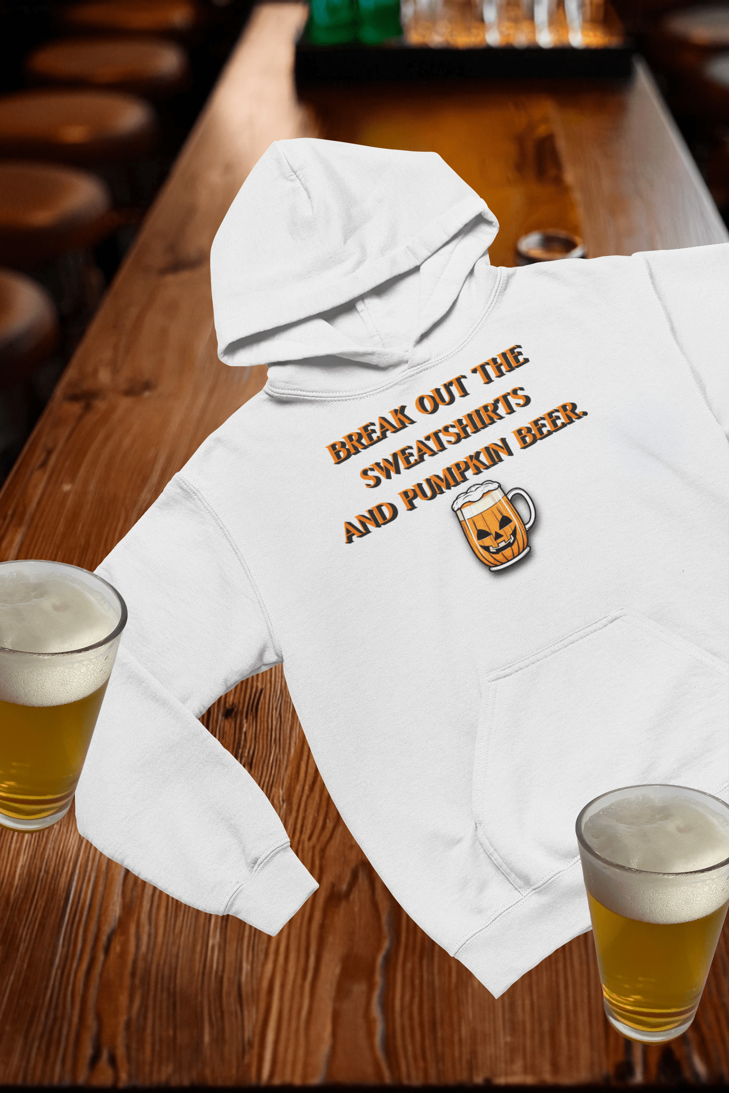 Pumpkin Beer Hooded Sweatshirt