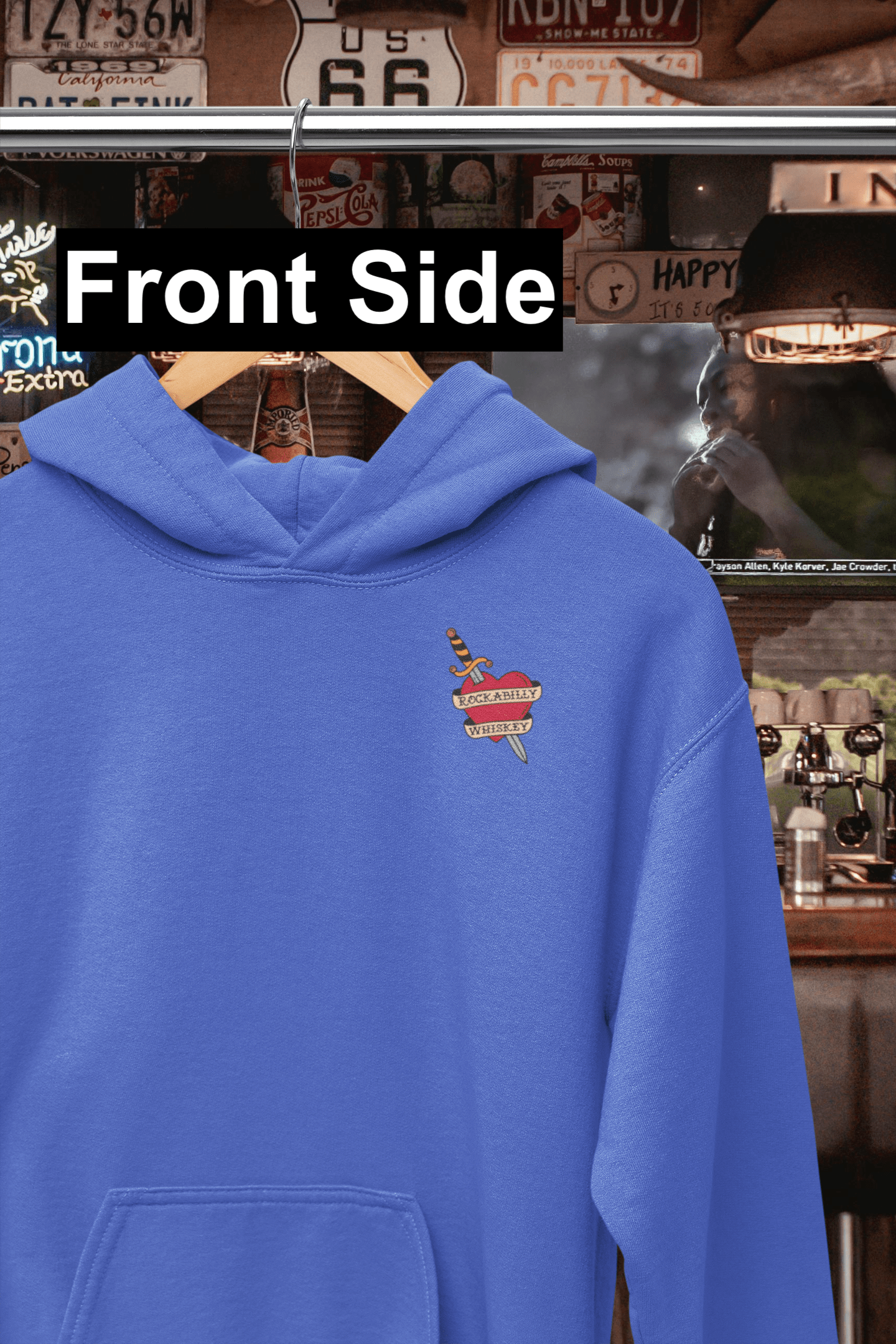 Rockabilly Say When Western Hooded Sweatshirt