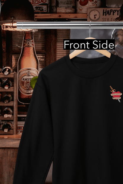 Rockabilly Eagle and Snake Fight Crewneck Sweatshirt