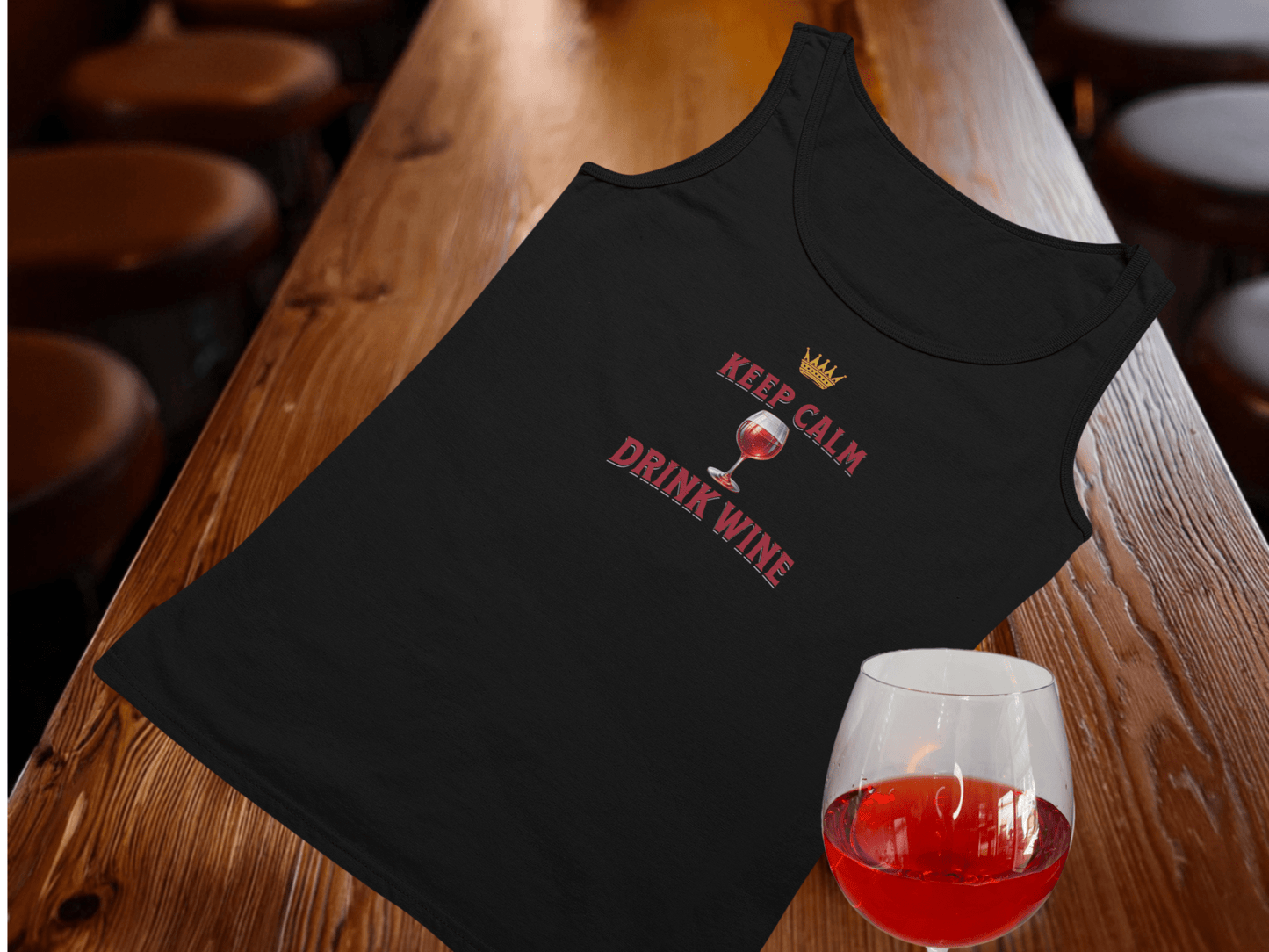 Keep Calm Drink Wine Tank Top