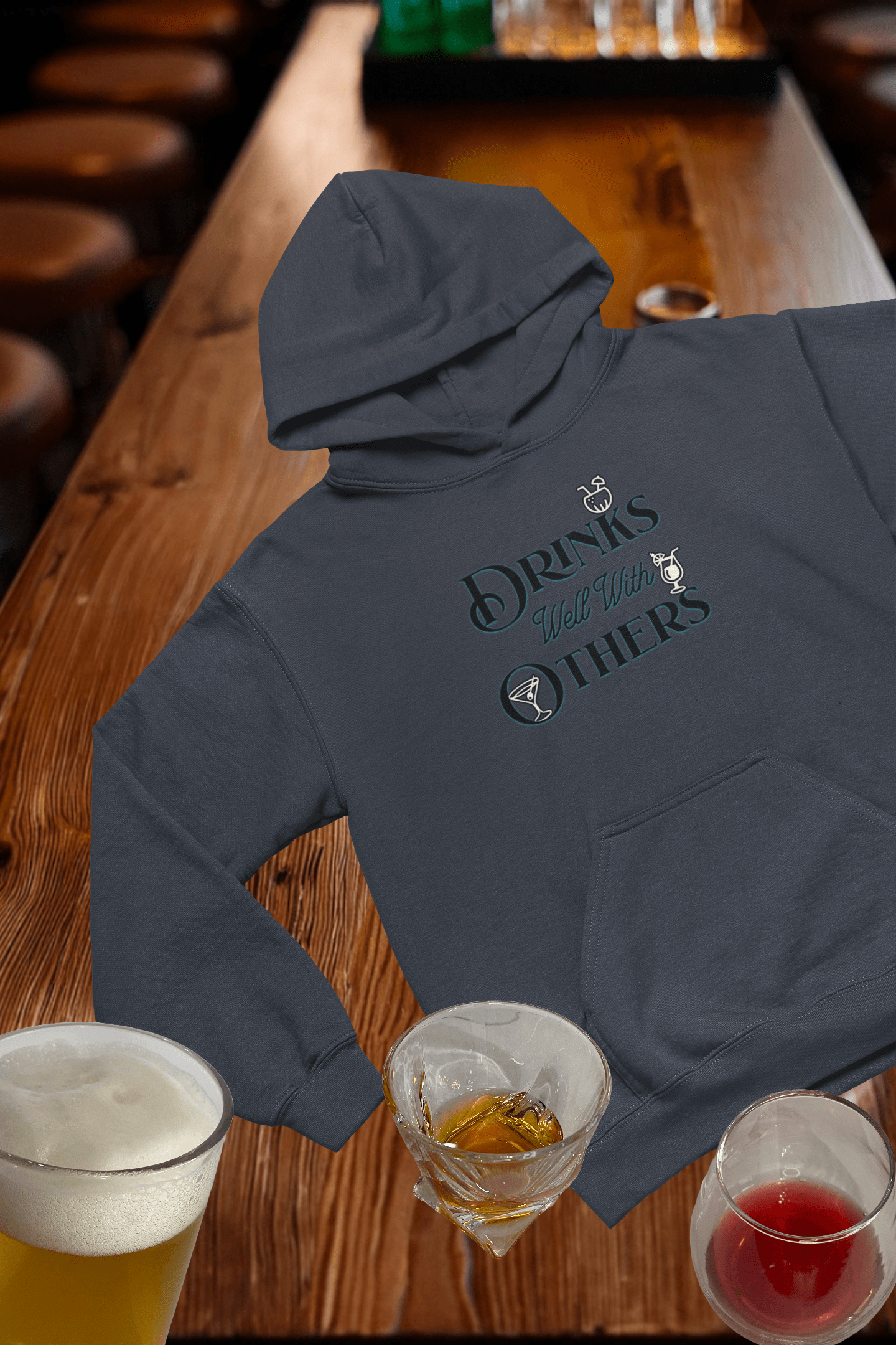 Drinks Well with Others  Hooded Sweatshirt