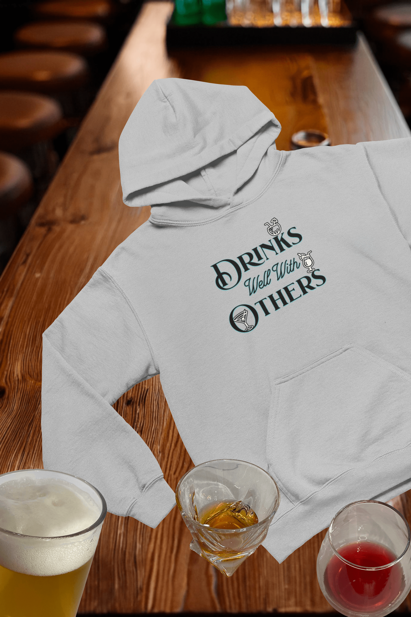 Drinks Well with Others  Hooded Sweatshirt