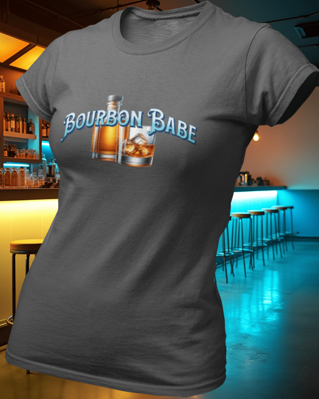 Bourbon Babe Bottle T-Shirt