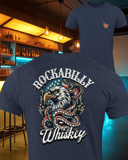 Rockabilly Eagle and Snake T-Shirt