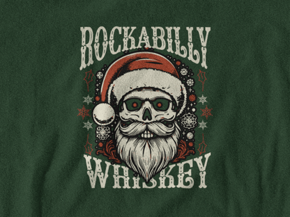 Rockabilly Skully Claus T-Shirt