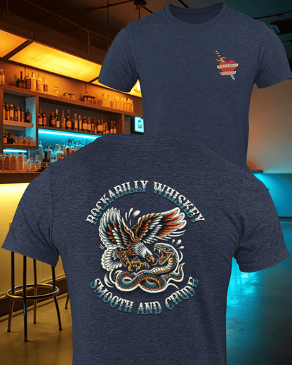 Rockabilly Eagle and Snake Fight T-Shirt