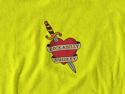 Rockabilly Queen Bee Safety Green T-Shirt